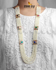 Luxe Malla Necklace Pearl Multi - Zeesy Jewellery