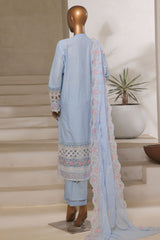 Sada Bahar Stitched 3 Piece Luxury Emb Spring Vol-06 Suit-LEL6-MK-46-Sky