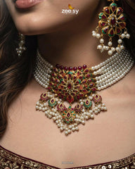 Compass Choker Set - Zeesy Jewellery