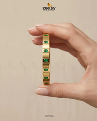 Zeesy-Maeve Emerald Crystal Bracelet