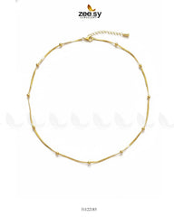 Minimalist Golden Satellite Chain - Zeesy Jewellery