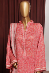 Bin Saeed Exclusive Printed Lawn With Farshi Shalwar Vol-06 Collection'2025-NSM-2168-Pink