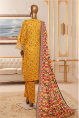 Bin Saeed Stitched 3 Piece Exclusive Chikankari Vol-07 Suit-NSM-2282-Yellow