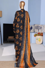 Bin Saeed Stitched 3 Piece Exclusive Emb Lawn Pintex Suit-NSM-2696 BLUE