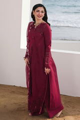 Sahil By Qalamkar Unstitched 3 Piece Luxury Lawn Suit-SA-14-Nelam