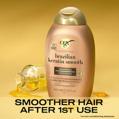 OGX, Shampoo, Ever Straightening+ Brazilian Keratin Smooth, 385ml