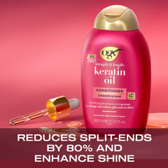 OGX, Conditoner, Ever Straightening+ Brazilian Keratin Smooth, 385ml