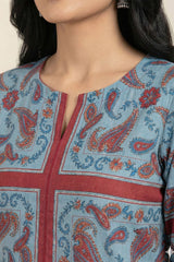 Brandlo Stitched 2 Piece Suit-PAISLEY PRINT