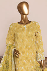 HZ Unstitched 3 Piece Premium Chikankari Suit-PCE-958