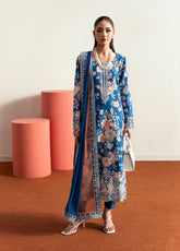 Gulaal Stitched 3 Piece Basic Lawn Suit-Serenade