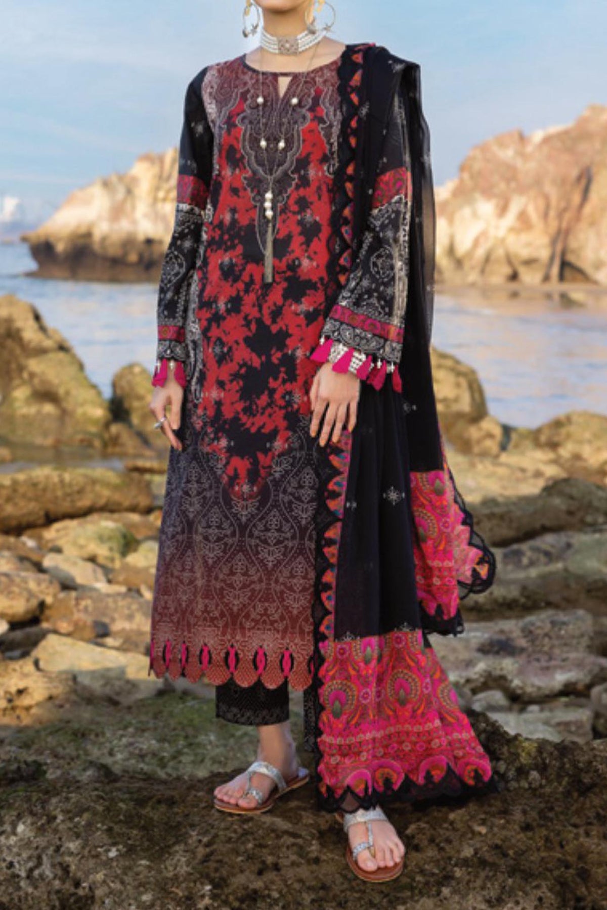 Print Melody By Charizma Unstitched 3 Piece Printed Lawn Vol-03 Collection'2024-PM4-19