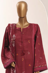 Sada Bahar Stitched 3 Piece Printed Lawn Vol-12 Suit-PR-1161-MAHROON