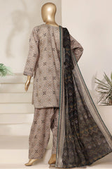 Sada Bahar Stitched 3 Piece Printed With Shalwar-Pr-3927-Skin