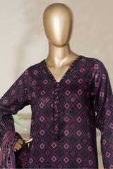 Sada Bahar Stitched 3 Piece Printed With Shalwar-Pr-85A-Purple