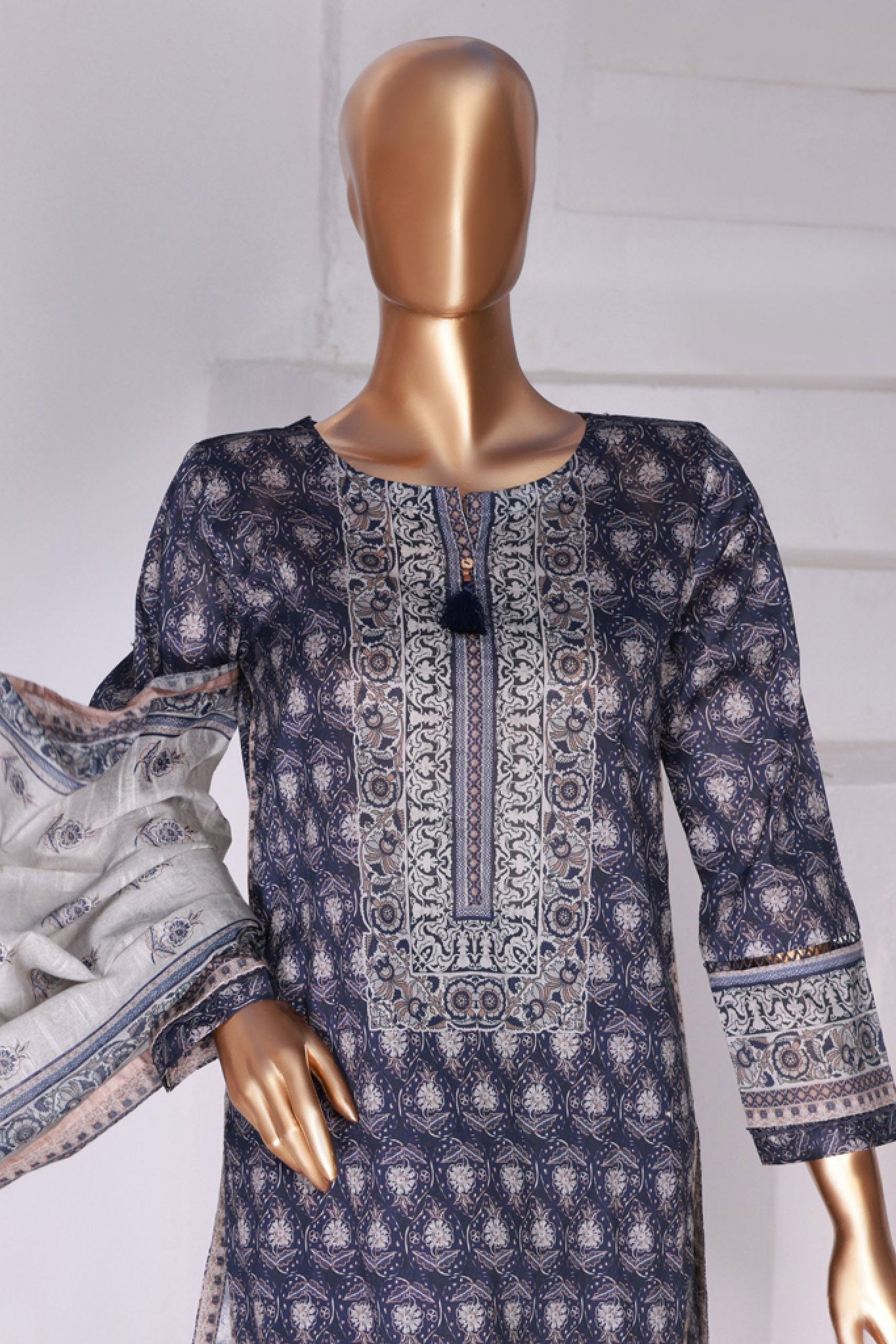 Summer Vibes By HZ Stitched 3 Piece Printed Lawn Vol-03 Collection'2024-PSL-411