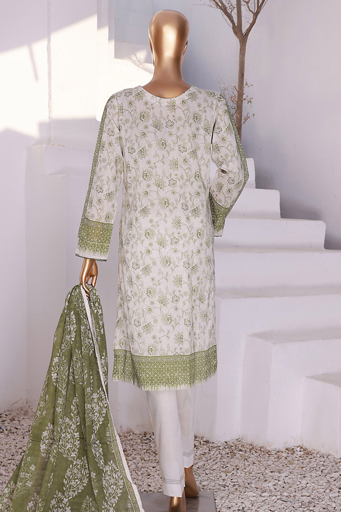 Summer Vibes By HZ Stitched 3 Piece Printed Lawn Vol-03 Collection'2024-PSL-414