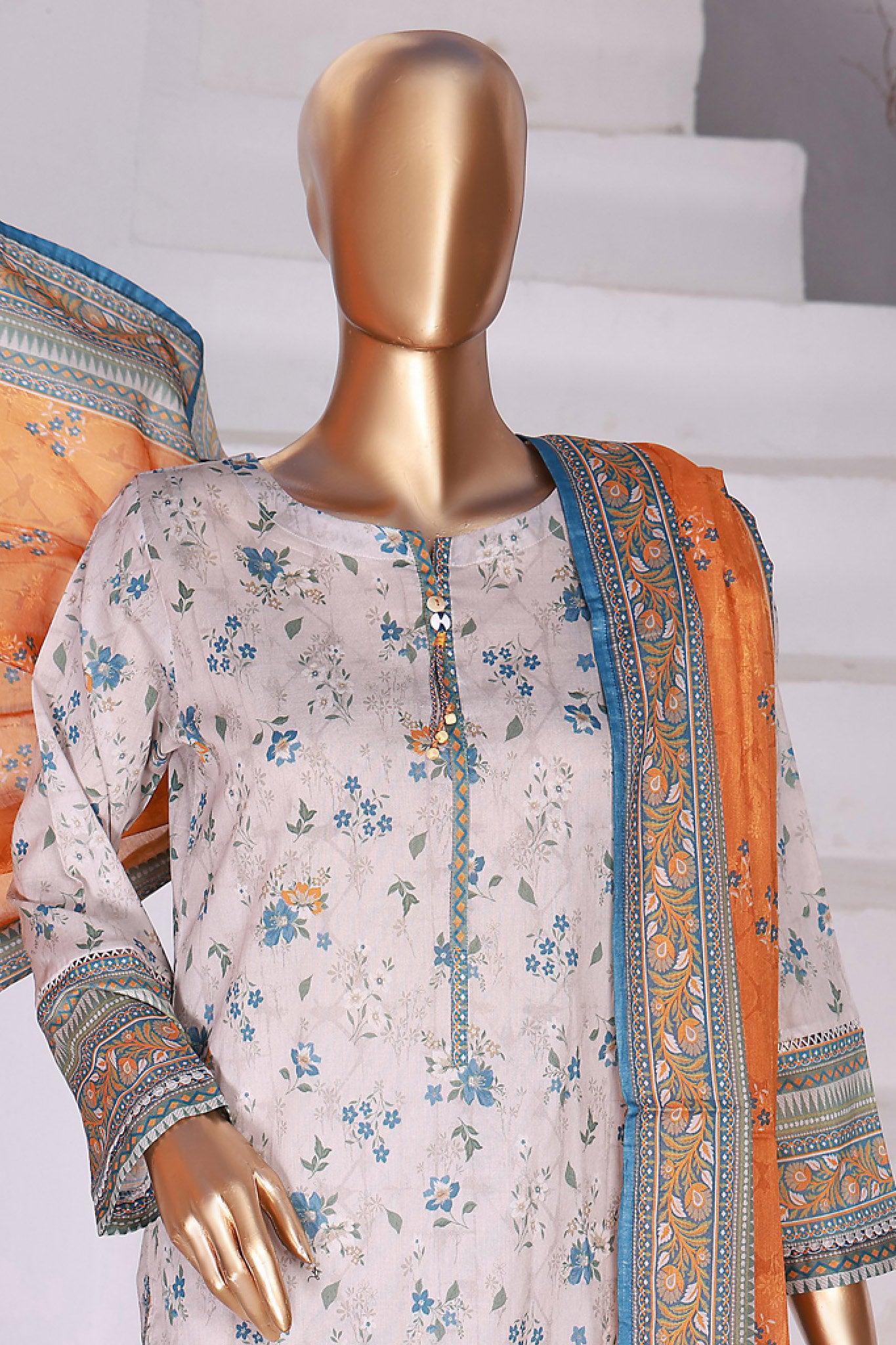 Summer Vibes By HZ Stitched 3 Piece Printed Lawn Vol-03 Collection'2024-PSL-415