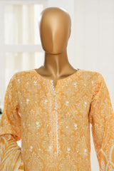 Printkari By HZ Stitched 3 Piece Chikankari Vol-06 Suit-PTR-3P-832