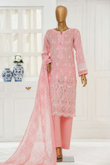 Printkari By HZ Stitched 3 Piece Chikankari Vol-06 Suit-PTR-3P-833