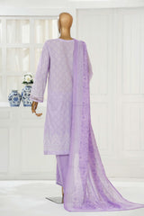 Printkari By HZ Stitched 3 Piece Chikankari Vol-06 Suit-PTR-3P-835