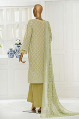 Printkari By HZ Stitched 3 Piece Chikankari Vol-06 Suit-PTR-3P-836