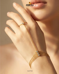 Zeesy-Petite Wave Zirconia Bracelet