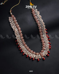 Portulaca Malla Necklace Golden Red - Zeesy Jewellery