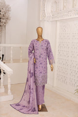 Oswah Women By Suntex Stitched 3 Piece Emb & Printed Lawn Suit-OS-2666