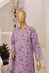 Oswah Women By Suntex Stitched 3 Piece Emb & Printed Lawn Suit-OS-2666