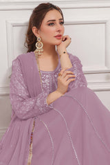 Eid E Milan By Al Siyaab Stitched 3 Piece Formals Suit-Raani-Lilac