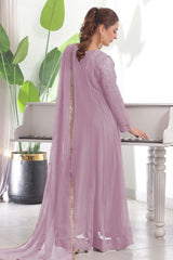 Eid E Milan By Al Siyaab Stitched 3 Piece Formals Suit-Raani-Lilac