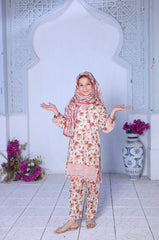 Mummmy & Me By Suntex Stitched 3 Piece Kids Emb Chikankari Lawn Suit-SH-2640