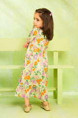 Ochre Clothing Toddler Western Printed Georgette Dress