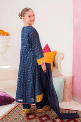 Ochre Clothing Cotton Jacquard Hand Adda Work 3 Pc Suit-SHD-20