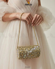 Rich Leaf Vine Clutch Bag