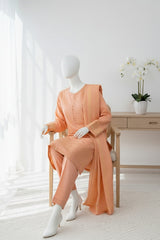 Royal Jacquard By Almeerah Unstitched 3 Piece Doria Brochia Jacquard Suit-Rosewood Glow