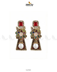 Ruby Palace Baroque Pearl Earrings - Zeesy Jewellery