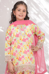 Sunehri Eid By Shanzey Stitched 3 Piece Lawn Edit Suit-SHK-6301