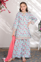 Sunehri Eid By Shanzey Stitched 3 Piece Lawn Edit Suit-SHK-6304