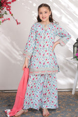 Sunehri Eid By Shanzey Stitched 3 Piece Lawn Edit Suit-SHK-6304