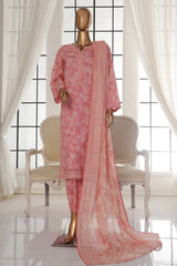 Bin Saeed Stitched 3 Piece Exc Printed Lawn Vol-02 Collection-SM-1713-Pink