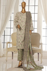 Bin Saeed Stitched 3 Piece Exc Printed Lawn Vol-02 Collection-SM-1761-Skin