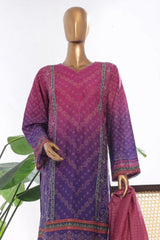 Bin Saeed Stitched 3 Piece Exclusive Printed Lawn Vol-03 Suit-SM-1837-Purple
