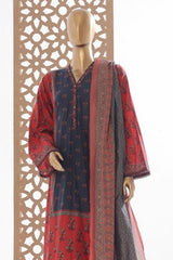 Bin Saeed Stitched 3 Piece Exclusive Printed Lawn Vol-03 Suit-SM-1844-Blue