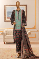 Bin Saeed Stitched 3 Piece Exclusive Chikankari Vol-07 Suit-SM-2289-Green
