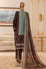 Bin Saeed Stitched 3 Piece Exclusive Chikankari Vol-07 Suit-SM-2289-Green