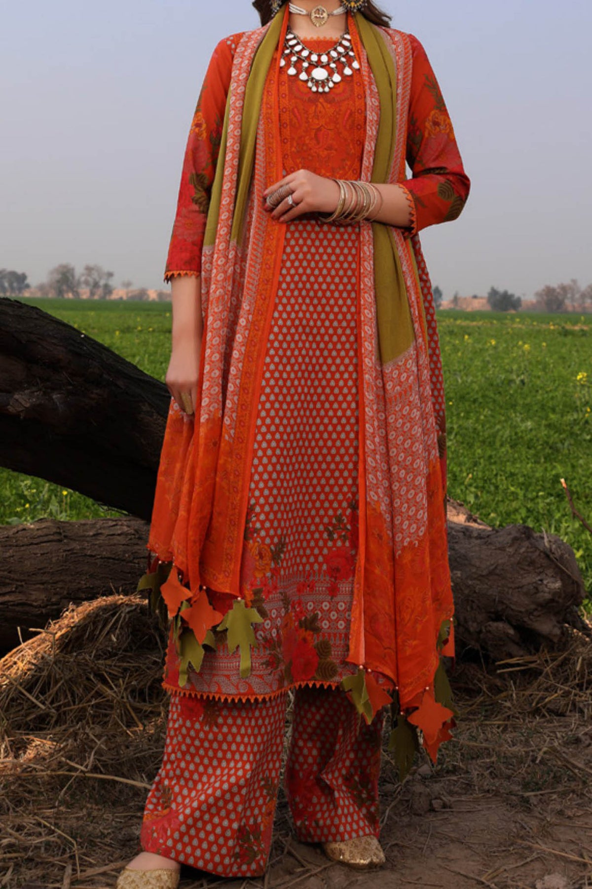 Signature Prints By Charizma Unstitched 3 Piece Spring Summer Lawn Vol-01 Collection'2024-SP-10