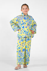 Sprinkles Stitched 2 Piece Summer Luxury Lawn Kids Suit-Marina - 2 Pcs Set - Luxury Lawn