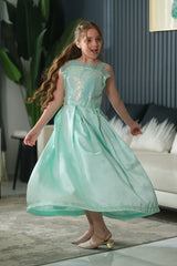 Sprinkles Stitched Formals Festive Kids-Seafoam Shimmer - 1pc