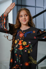 Sprinkles Stitched Summer Kaftan Kids-Mystic Brushstroke - 1pc